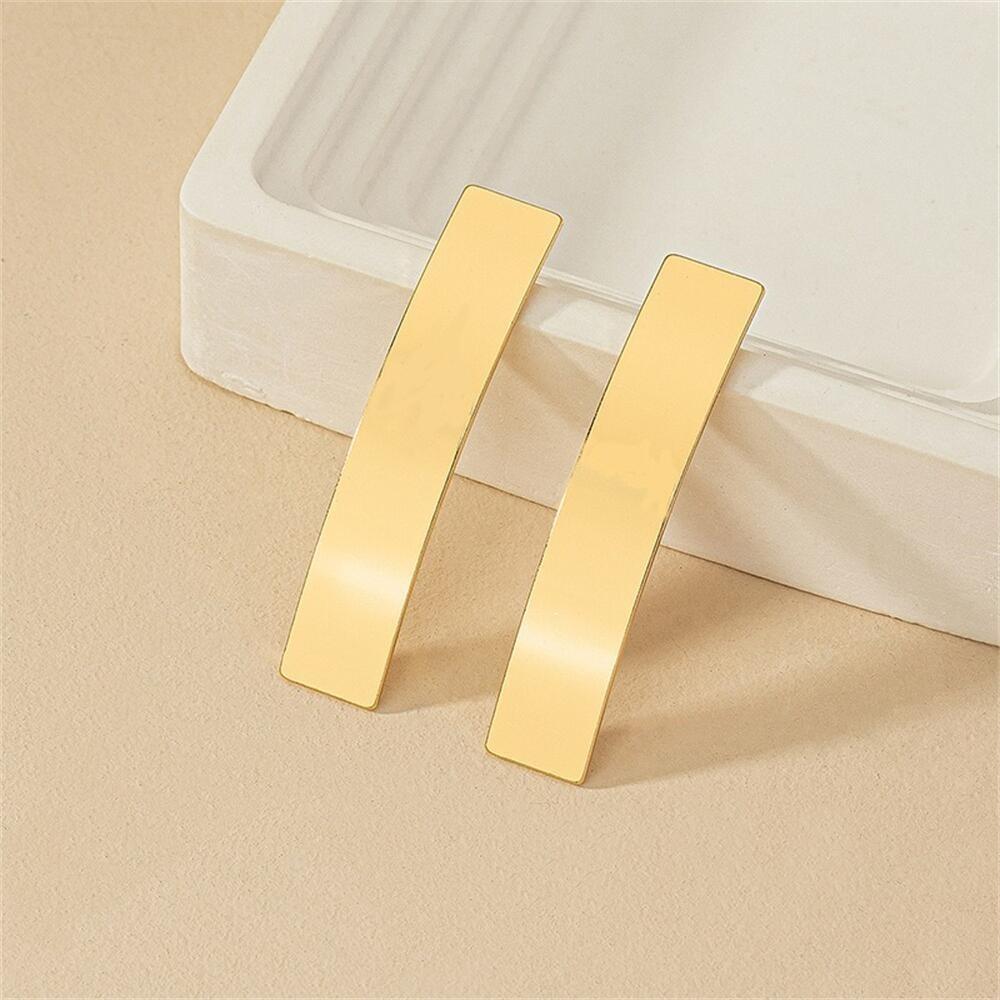 Fashion Metal Texture Shiny Retro Earrings For Women