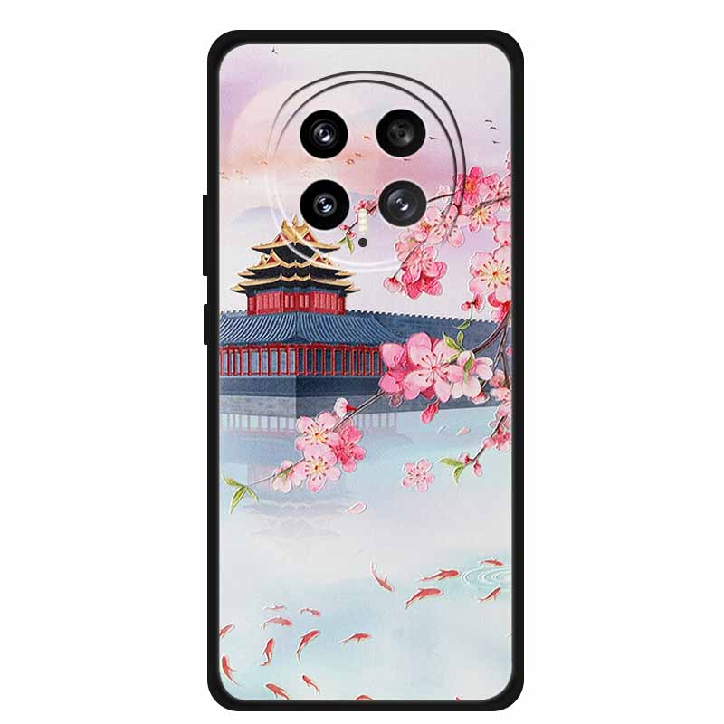 3D Emboss Case For Honor Magic 8 5G Phone Case 8 Pro Flowers Silicone Soft Coque Funda For Honor Magic8 Pro Back Cover Case Bag