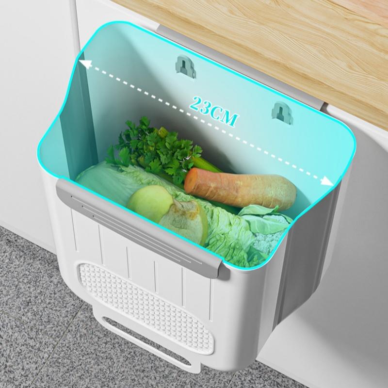 Кухонный настенный складной мусорный бак, бытовой шкаф, подвесная корзина для хранения мусора, креативная подвесная корзина для мусора