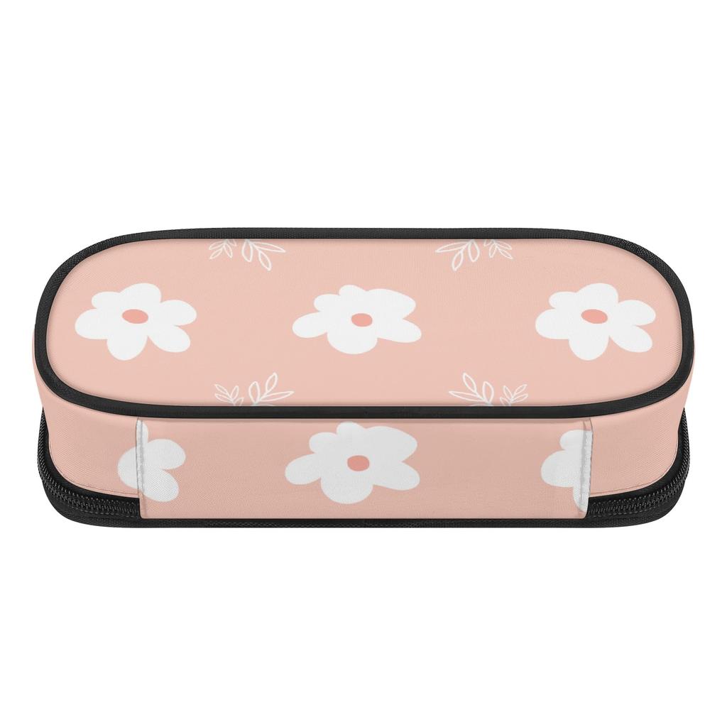Pen Case Smooth Zipper Roomy Interior 300D Polyester with Main Compartment Mesh Pocket and Pen Slots for College and School Use