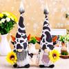 Cow Standing Doll Ornaments Holiday Sunflower Faceless Old Man Decoration