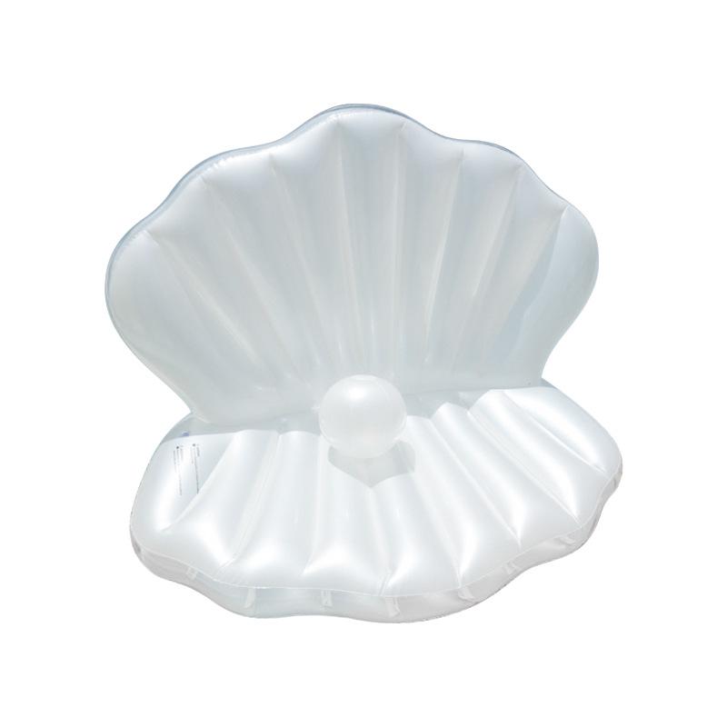 Adult Inflatable Pearl Shell Float: Thickened Floating Lounger & Photography Prop