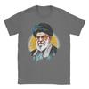 Ali KKhamenei  TShirt Beach  Harajuku T Shirts Mens 100 Cotton O Neck Oversized Top Tees Short Sleeve Y2K Retro Tshirt