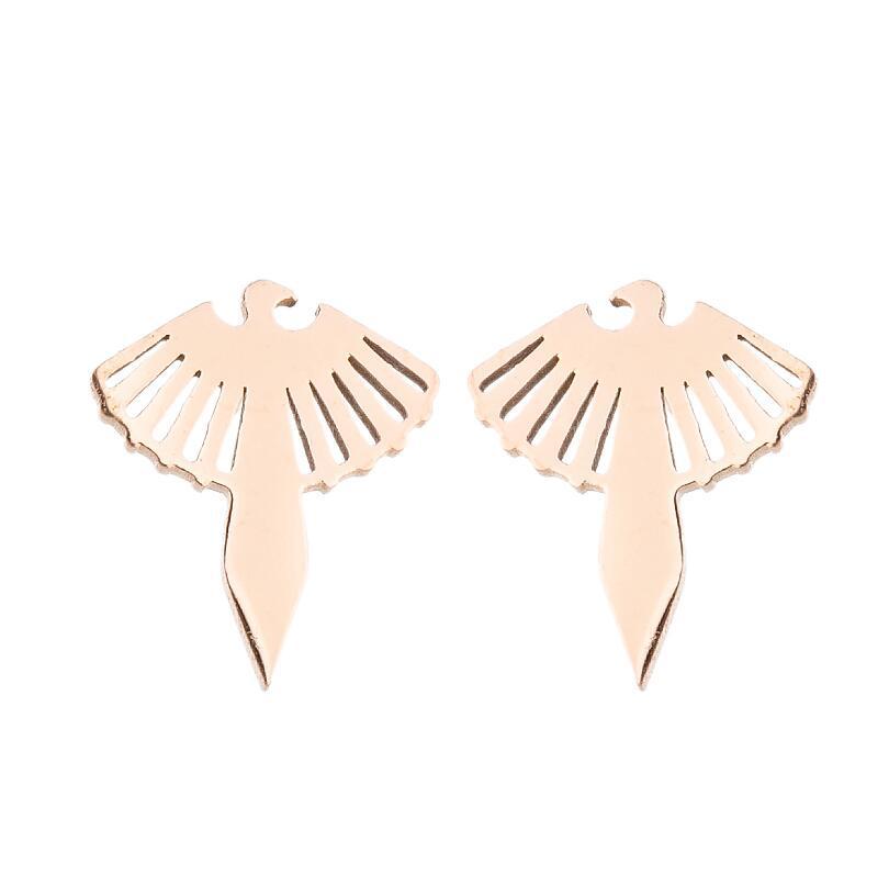 Милые серьги-гвоздики из нержавеющей стали в виде совы, пчелы, змеи и кита — вдохновлены корейским французским стилем