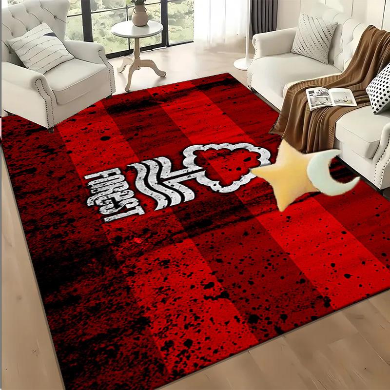 1PC Forest Club Emblem Floor Mat for Living Room, Game Rooms, Office, Bedroom, Office Floor Mat Playful Design, Christmas fan gifts