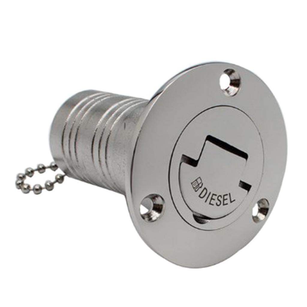 Marine Hardware 316 Stainless Steel Deck Filler Fill Fuel Gas Diesels Water Waste Caps Accessories Yacht