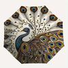 1pc Peacock Pattern Automatic Open, Sturdy Iron Frame, Compact Folding Design, All-Season Portable Umbrella for Women & Men yy250801078