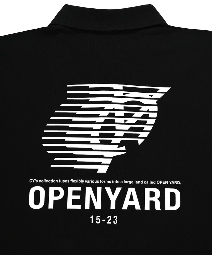 OHY Sporty Logo Collar Long Sleeve - Black
