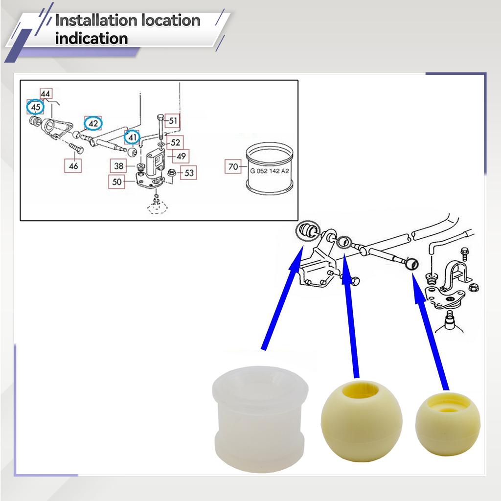 3 шт., комплект для ремонта втулки рычага переключения передач автомобиля, стержень переключения передач для VW Transporter T4 1990-2013 OE # 701711166 7D0711131 015311544
