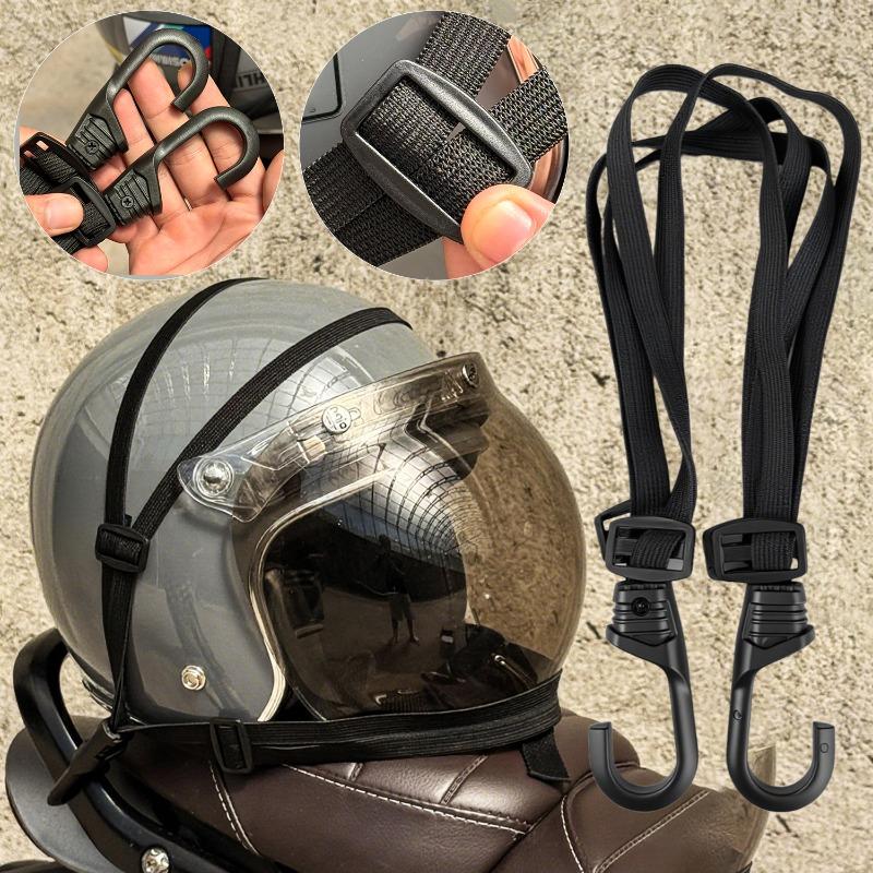 Заднее сиденье мотоцикла Ремешки для шлема Эластичный шнур Регулируемый ремень для фиксации шлема мотоцикла Фиксирующий шнур Ремень для крепления груза Сетка для багажа 90 см