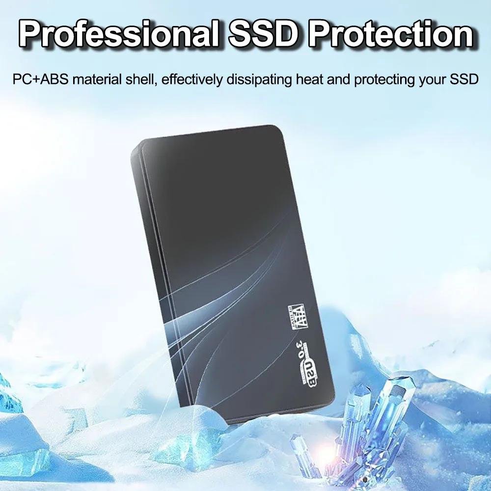 Портативный внешний корпус USB 3.0 для 2,5-дюймовых SATA SSD и HDD - Различные цвета