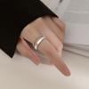 VENTFILLE 925 Sterling Silver Pearls Beading Double Layer Ring for Women Girl Gift Luck Simple Retro Jewelry Dropshipping