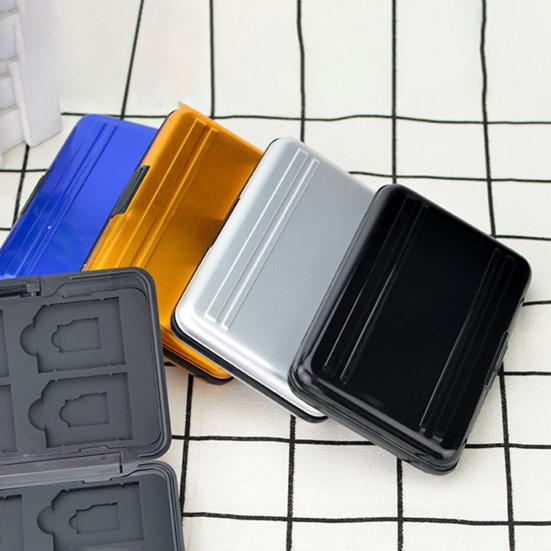 Бокс для карт памяти Плотная посадка Защита от скимминга Защита от падения Застежка-пряжка 8 слотов для карт