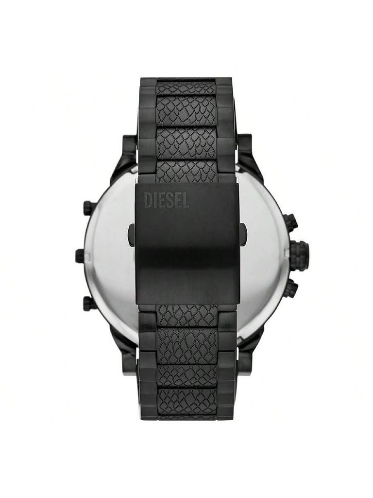 Diesel Мужские часы-хронограф большого размера 57 мм – Многосекционный стальной циферблат, Яркие часы для вечернего выхода, Уличный стиль и Заявление о себе – DZ7468