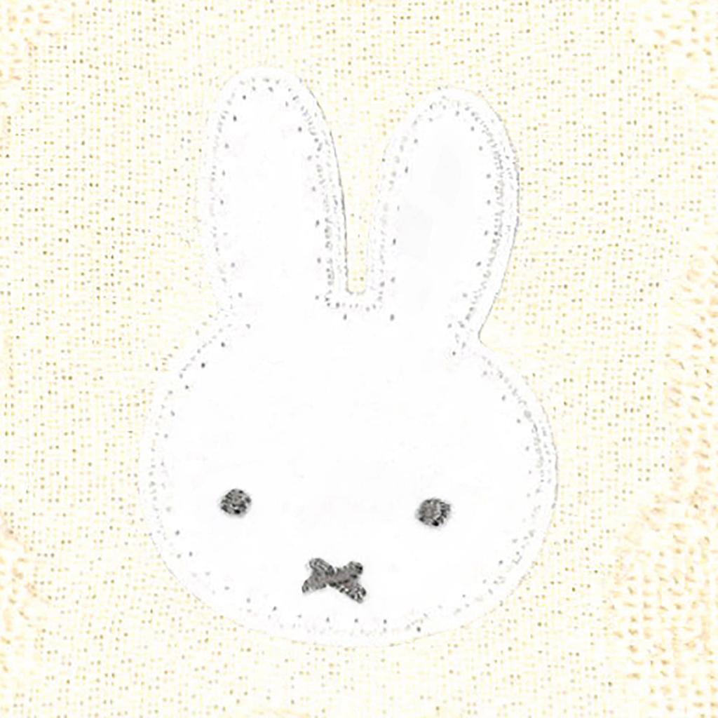 Полотенце мини Tsujiseru Miffy цвета слоновой кости, 25 см, вышитое,