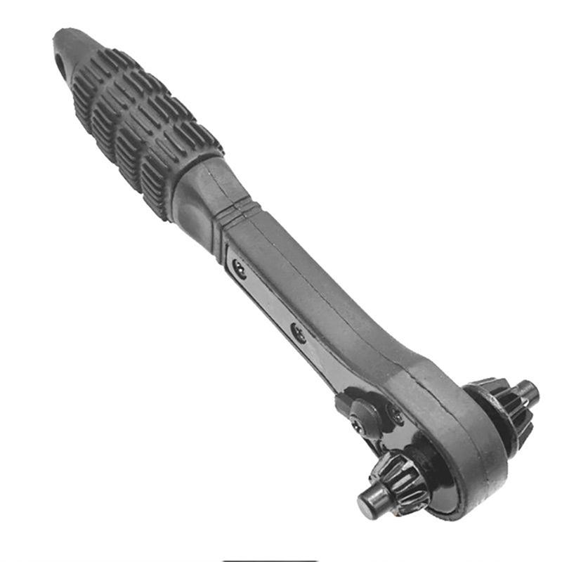 Черный гаечный ключ Spiny Wheel Wrench, гаечный ключ с двумя сверлами и чипами