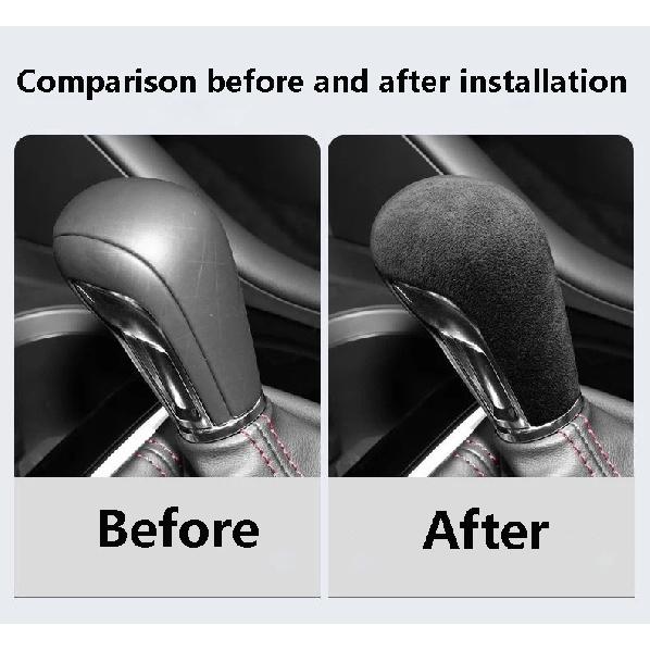 Car Gear Shift Knob Cover Lever Stick Head Accessories Auto Trim For Mazda Axela CX-30 Mazda3 2020 2021 2022 2023 2024