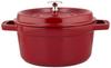 Staub Pot Pico Cocotte Round 20cm Oven Safe Bordeaux Two-handled