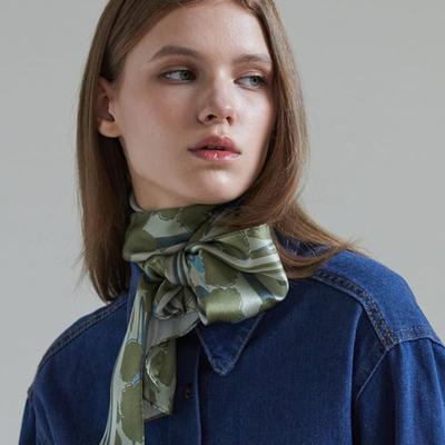 ANA MAISON Cumulus Long Petit Silk Scarf [PML-1413]
