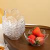 8pcs Hammer Pattern Cherry Blossom Sauce Dishes Transparent Fruit Salad Bowl Sauce Bowl  Ice Cream