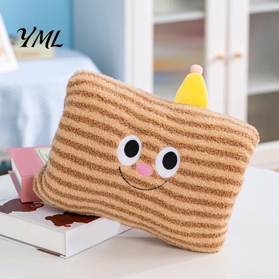 Portable Heating Pillow Cartoon Plush Hand Pillow, Winter Non-Electrical Warming Muff, Soft Office Desk Nap Throw Cushion for Cold Weather,