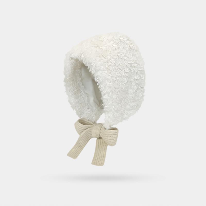 Ancola Красная Шапочка Женские Теплые Бордовые Плюшевые Велосипедные Наушники Шляпа Ведьмы