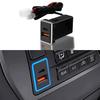 Jiooy Toyota USB Port for Alphard USB Expansion Dual Power Supply for Hiace Daihatsu Vellfire Power Fast Car Power Simultaneous LED Easy Installation