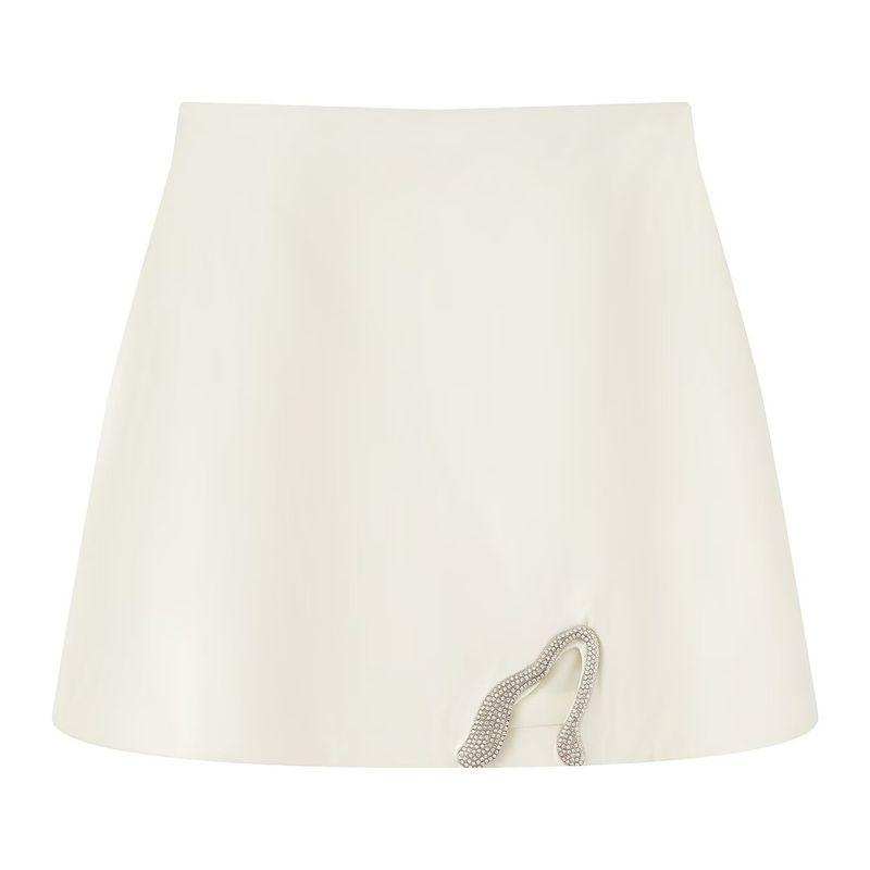 Kaslead New Arrival Women's Clothing Fashion Style Fashion Minimalist Rhinestone Design Tube Top Tops Mid-Length Dress Set