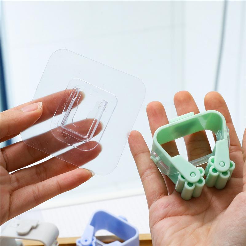 4/2PCS Держатель швабры Настенный Ванная комната Щетка Клипса Вешалка для кистей Стеллаж для хранения для кухни Ванная комната