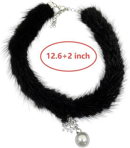 Winter Fluffy Snowflake Pendant Necklace: Elegant Clavicle Chain Choker for Women