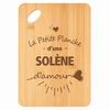 Planche À Découper / Plateau Apéro - PLANETEE - Solène d'Amour - Bambou - 30x20 Cm - Gravée