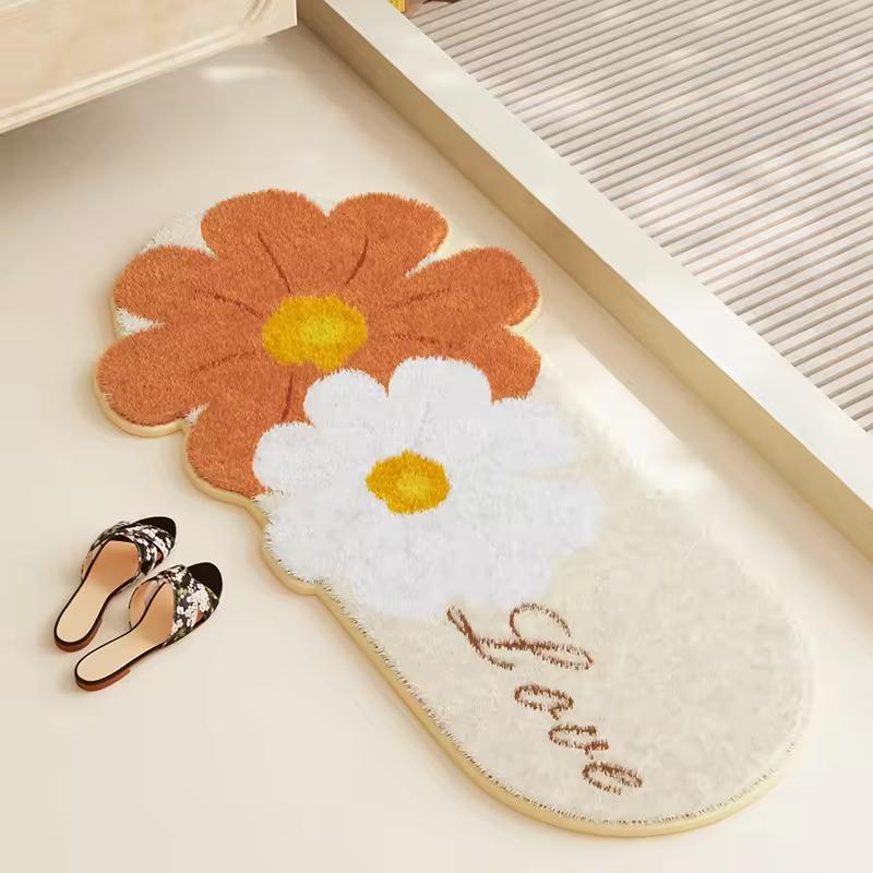 Imitation Cashmere Bathroom Toilet Floor Mat  Absorbent Foot Mat Household Carpet Room Vanity Quick-Drying Carpet Home Decoratio