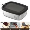 Eco Friendly Food Packaging 304 Stainless Steel Lunch Box with Sealed Lid Leakproof Storage Container for Meal Prep And Commuting Metal Containers