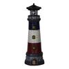 Garden Solar Lighthouse Statue Lamp Windproof Waterproof Outdoor Decoration 14.7inch Tall for Lawns, Fake Rocks Multipurpose