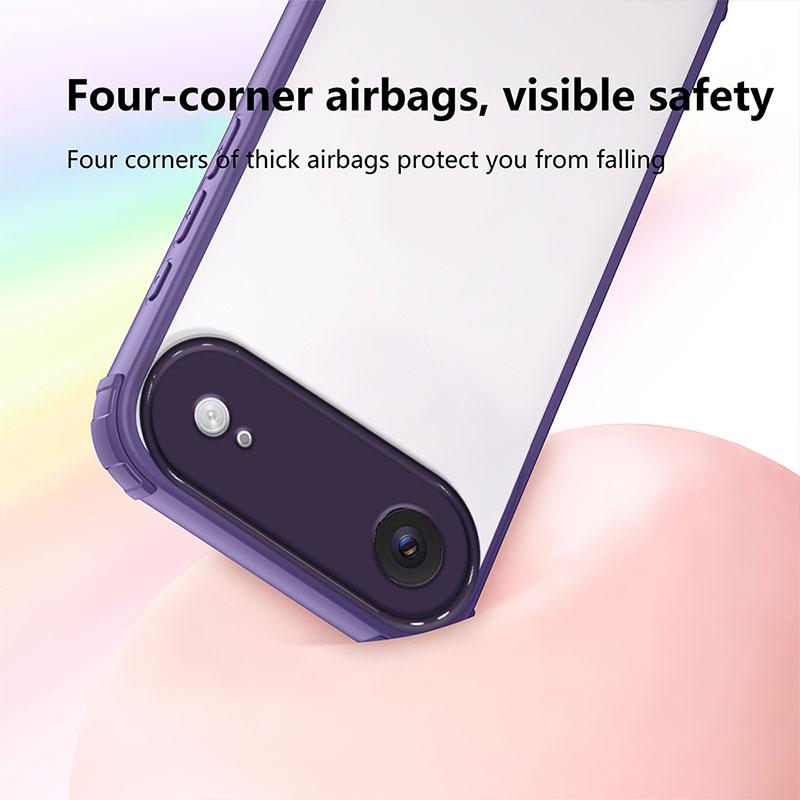 Противоударный чехол для iphone 17 air Жесткая задняя крышка для iphone 17 AIR Бампер из ТПУ + ПК Защитный прозрачный чехол capa iphone17air Coque