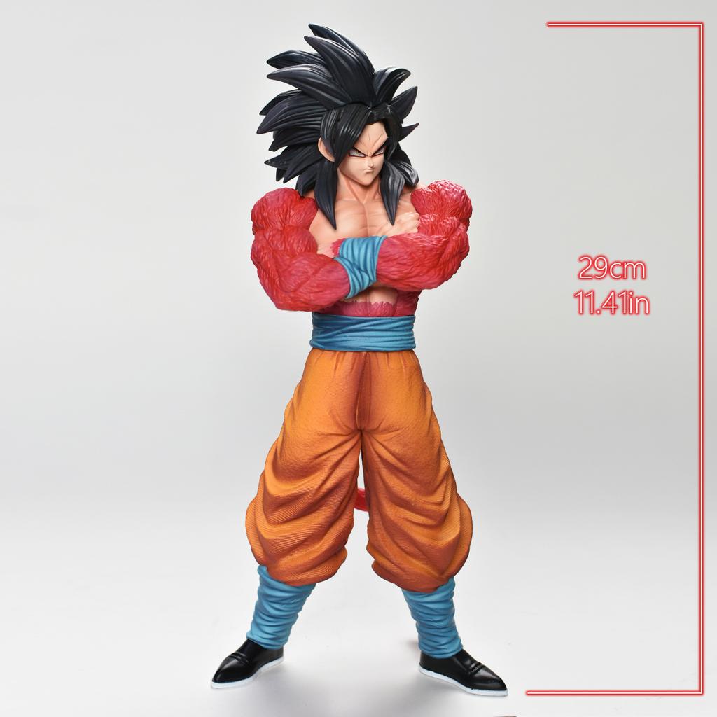 29cm/11.4in Anime Dragon Ball Z Figure Goku Action Figure Goku Super Saiyan 4 Figure Collectible Model Statue Toy Gift