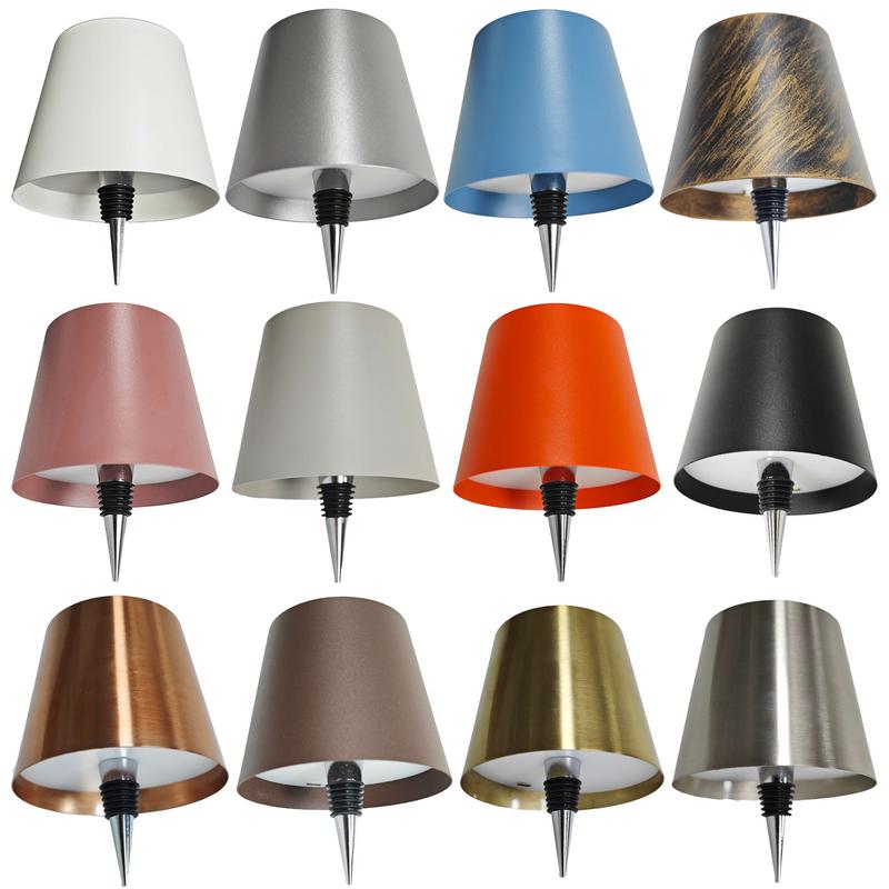 Wireless Bottle Lamp LED Night Light For Wine Bottle Rechargeable Touch Control 3 Light Colors Bedside Lamps For Restaurant Bar