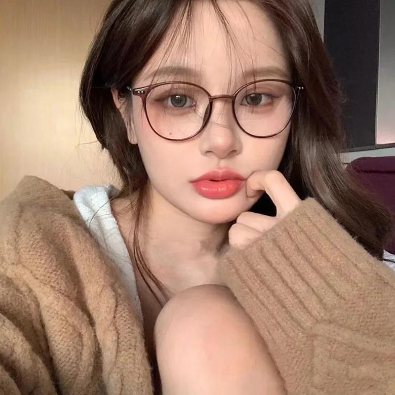 Роскошные Очки для Близорукости Антисиний Свет Компьютерные Очки Женские Модные Очки по Рецепту для Близорукости Диоптрии от 0 до -4.0