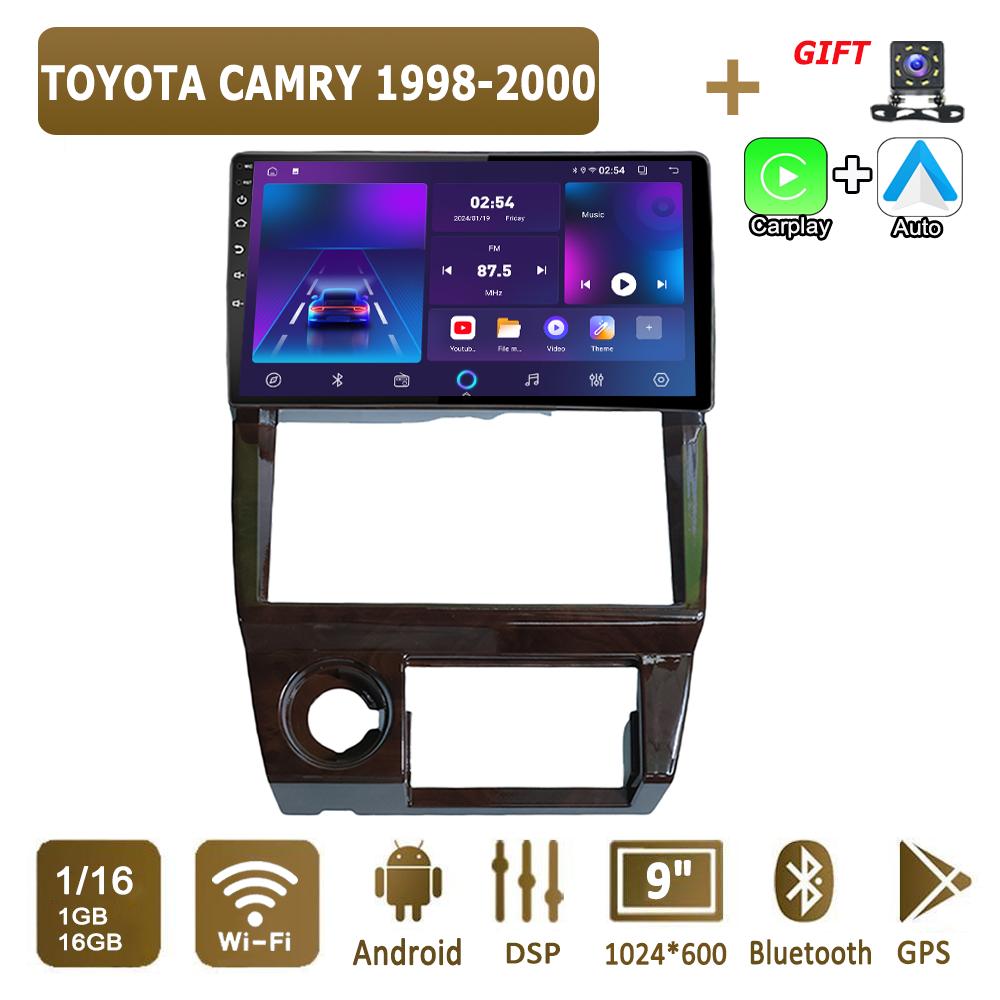 Android Carplay автомобильное радио для TOYOTA CAMRY 1998-2000 мультимедийный проигрыватель головное устройство стерео GPS навигация BT WIFI 4+64 ГБ