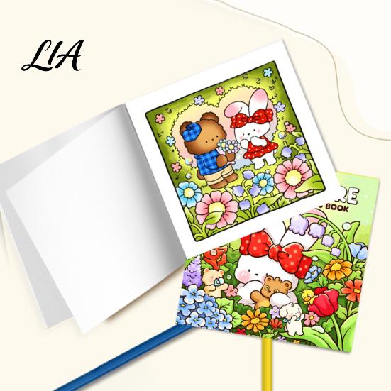 Thick Paper Drawing Journals Cozy Nature Coloring Book, Relaxing Floral And Animal Patterns, Cotton Creative Hobbies for Adults Pulp DIY Painting Book