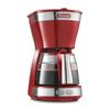 DeLonghi De'Longhi капельная кофеварка активная ICM12011J-R обычный кофе на 5 чашек безбумажный фильтр [Passion Red] 3 года гарантии с семьей