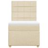 Maison Exclusive - Sommier à lattes de lit avec matelas Crème 80x200 cm Tissu