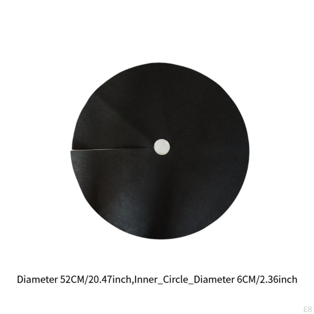 12-кратный Барьер из мульчи для деревьев Вокруг черного, Защитная подстилка для защиты от сорняков для уличной террасы