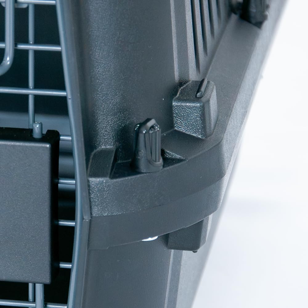 Petit Ruban DX50B Pet Carrier with Double Doors and Slatted W X 34cm H X 50cm Hard Pet Carrier for Small and Extra Small and Small Double Left and