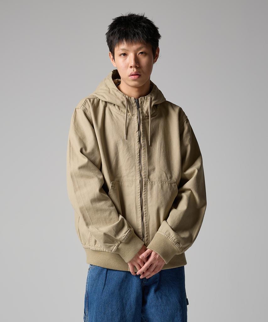 Dickies Худи на молнии из плотного хлопка с капюшоном, цвет Песчаный