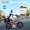 ENGWE folding electric bicycle, 48V 13Ah battery, range of 50-120 kilometers, 20-inch wide tires, 7 speeds, EP-2 Boost.