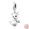 925 Silver Animal Character Love Series Clip Beads Pendant Fit Original  Charm Accessories Bracelet for Women DIY Jewelry