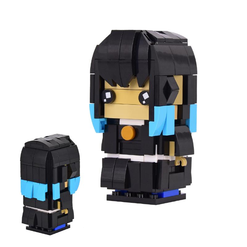 Набор MOC Кирпичи Мультфильм Фильм BrickHeadsed Модель DIY Фигурки Действия Сцена Строительные Блоки Игрушки Для Детей Подарок
