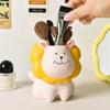 Ornament Cartoon Pen Holder Cream Style Stationery Organizer Creative Pencil Storage Box  Student