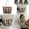Chic Black White Brown Large Tote Bag For Women With Trendy Street Style Design